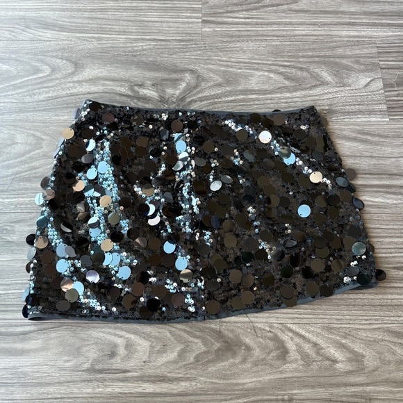 WINDSOR SEQUENCED Dance The Night BLACK MINI SKIRT NEW XS - Picture 3 of 10